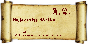 Majerszky Mónika névjegykártya